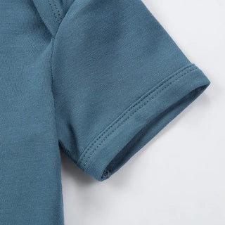 Bamboo Short Sleeve Bodysuit | Ocean Blue