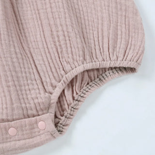 Ruffle Sleeve Gauze Bodysuit | Dusty Pink